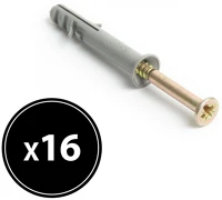 Handy 04815A Tipli + csavar - 6 x 40 mm - 16 db / csomag () kép