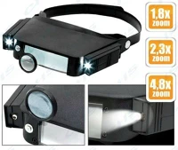 Handy 10793 Tools fejpántos nagyító + led kép