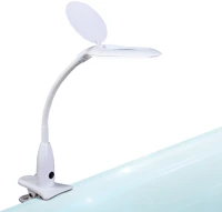 Handy 10800 Asztali led lámpa - nagyítóval - csipeszes - fehér () kép