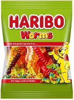 Haribo 14.00595 Gumicukor  kukacok 100g kép