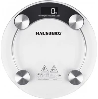 Hausberg HB-6000NG Fekete üveg fürdőszobai mérleg kép