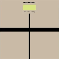 Hausberg HB-6003AB Üveg fürdőszobai mérleg kép