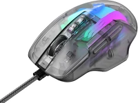 Havit MS1011SE Vezetékes gamer  egér átlátszó-fekete kép