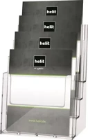 Helit A4, 4 Prospektustartó, asztali, a4, 4 rekeszes, kép