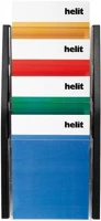 Helit COR_INH6270195 Katalógustartó, fali, a4, 4 rekeszes, fekete kép