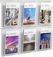 Helit COR_INH6812002 Prospektustartó, fali, a4, 6 rekeszes,  