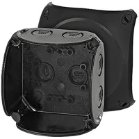 Hensel KF 0200 Kf 0200 b fekete időjárásálló kábelösszekötő doboz kép