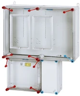 Hensel HB33K0-U 1xm80+1xh63a 1-szintes 2-mérőhely 2m szerelőlappal 1/3f mérőszekrény kép