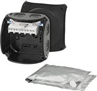 Hensel WP 0404 B Vízálló kábelösszekötő doboz kiöntőmasszával fekete (62000102) kép