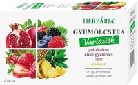Herbária MIX 2. GRÁNÁTALMA-ERDEI gyümölcs-eper-ananász 20 filter/doboz kép