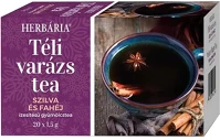 Herbária SZILVA-FAHÉJ 20 Gyümölcstea  téli varázs szilva-fahéj 20 filter/doboz kép