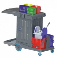 Hercules DA503XSZADHCD953 Classic takarító kocsi zárható, préssel, 2x18l + 4x5l vödörrel, kép