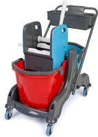 Hercules DA503XSZADHCK714 Herkules takarító kocsi műanyag, 2x25l-es a vödör kép