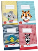 Herlitz 09092214 Cute animals a5 21-32 vonalas füzet kép