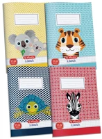 Herlitz 09092222 Cute animals a5 27-32 kockás füzet kép