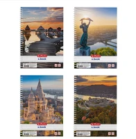 Herlitz 09542960 City a5 80lapos vonalas spirálfüzet kép