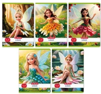 Herlitz 400200781 Flower fairy a5 21-32 vonalas füzet kép