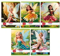 Herlitz 400200789 Flower fairy a5 14-32 1. osztályos vonalas füzet kép