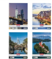 Herlitz 400201445 City ii a4 70 lap kockás spirálfüzet kép