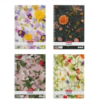 Herlitz 400201493 Flower ii a4 70 lap vonalas spirálfüzet kép