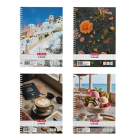 Herlitz 400201498 Mix a5 80 lap kockás spirálfüzet kép