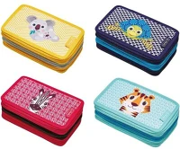Herlitz 50038756 Cute animals mix 3 emeletes üres tolltartó kép