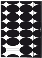 Herlitz 50040315 Gumis mappa  just black a/4 kép