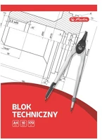 Herlitz A4 10 ÍV 170G Műszaki rajzblokk  a4 10 ív 170g kép