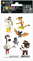 Herma 15197 Tetováló matrica  állati kalózok színes kép