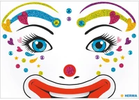 Herma 15427 Dekormatrica  fényes arc matrica bohóc kép