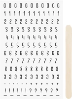 Heyda 203780908 Numbers simítható matricacsomag kép