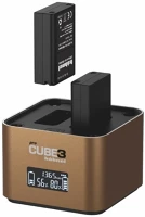 Hähnel 1000 577.5 Hähnel procube 3 dupla akkutöltő - olympus kép