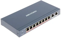 Hikvision DS-3E0310HP-E Switch poe -  (8 port 100mbps, 120w, 2xrj45 1000mbps) kép
