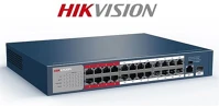 Hikvision DS-3E0326P-E/M Switch poe -  (24 port 100mbps, 225w, 1 port 1000mbps combo, l2) kép