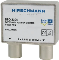 Hirschmann 695020466 Catv elosztó 4.8 db / 5-1218 mhz - 2 kimenet kép