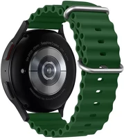 Hoco 105137 Wh01 univerzális szilikon szíj, 20mm, sötétzöld kép