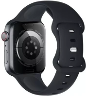 Hoco 105162 Wa15 apple watch 42 / 44 / 45 / 49mm szilikon szíj, fekete kép