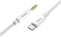 Hoco 91808 Upa19 audio jack 3,5mm - usb-c kábel, 1m, ezüst kép