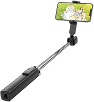 Hoco 92460 K18 wave selfie bot, kinyitható lábakkal, távirányítóval, fekete kép