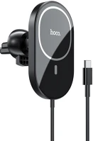 Hoco CA90 POWERFUL szellőzőre rögzíthető, 360°-ban forgatható, mágneses, qi vezeték kép