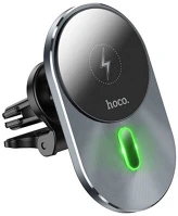 Hoco CA91 univerzális szellőzőbe illeszthető sötétszürke autós tartó és kép