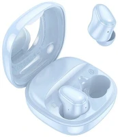 Hoco EQ13 BLUE Fun bluetooth fülhallgató sztereo v5.3, mikrofon + töltőtok, világoskék kép