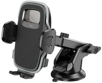 Hoco H15 Autós tartó (műszerfalra, szélvédőre, tapadókorongos, 360°, állítható kar, 4.5-7
