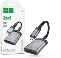 Hoco HC608855 sd/microsd mermóriakártya-olvasó lightning csatlakozóval - hoco ua25 otg kép