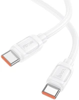 Hoco HC652025 X115 surpass 240 w-os gyors töltésű adatkábel c-c fehér kép