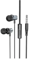 Hoco M110_GREY m110 fülhallgató sztereo (3.5mm jack, mikrofon, felvevő gomb) kép