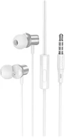 Hoco M110_SILVER M110 fülhallgató sztereo (3.5mm jack, mikrofon, felvevő gomb) ezüst kép