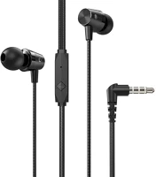 Hoco M79 CRESTA Vezetékes sztereó fülhallgató, 3.5 mm, mikrofon, funkció gomb, fekete kép