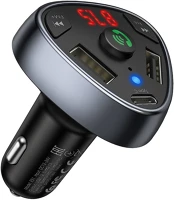 Hoco PT6931474730350 Hoco e51 transzmitter - autós fm/bluetooth transzmitter + 2xusb/type-c kép