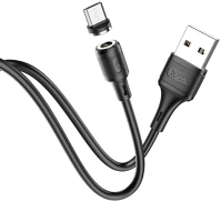 Hoco PT6931474735539 Töltőkábel - mágneses usb / microusb kábel, 1m 2,4a fekete kép